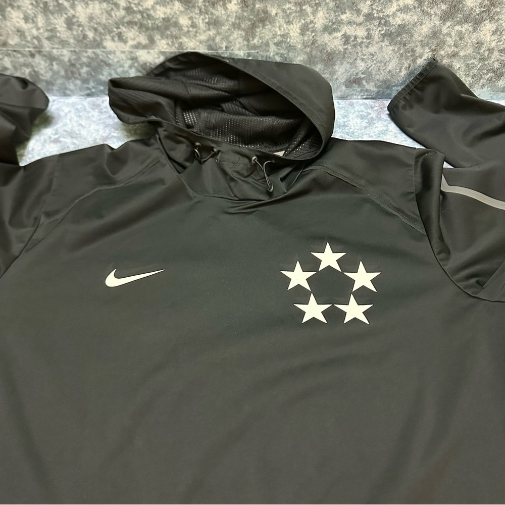 Nike 5 Star General Hooded Black Jacket with Mesh Lining L - Picture 5 of 10